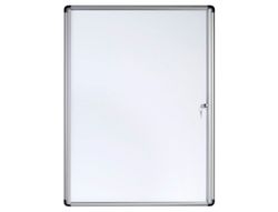 Vitrina de anuncios bi-office fondo magnetico extraplana de interior 940x981 mm