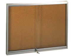 Vitrina de anuncios q-connect marco de aluminio 1000 x 2000 mm