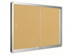 Vitrina de anuncios q-connect marco de aluminio 800 x 1000mm
