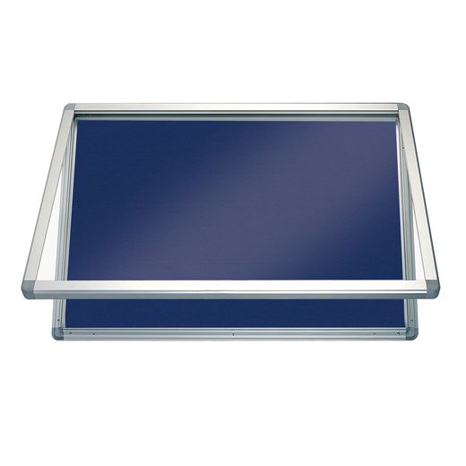 Vitrina Exterior Puerta Apertura Vertical Moqueta Azul 6xa4