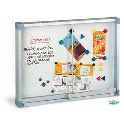 Vitrina magnética con puerta de metacrilato 60x80cm Faibo