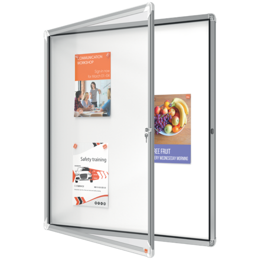 Vitrina NOBO Premium Plus de exterior fondo magnético 12 x hojas A4