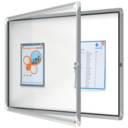 Vitrina NOBO Premium Plus de exterior fondo magnético 8 x hojas A4