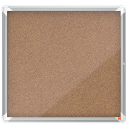 Vitrina NOBO Premium Plus de fondo de corcho 6 x hojas A4