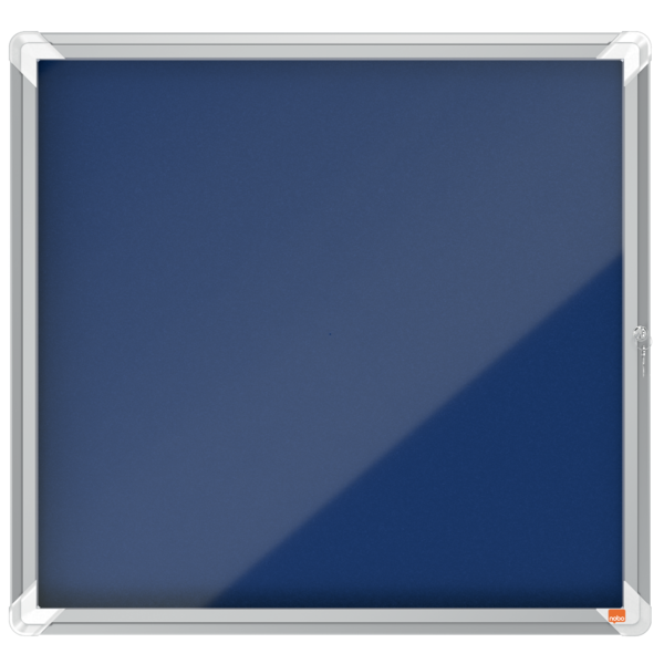 Vitrina NOBO Premium Plus de fondo de fieltro 6xA4, azul