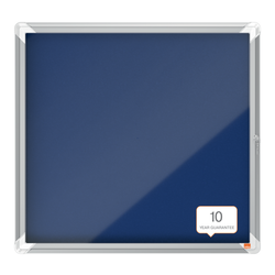 Vitrina NOBO Premium Plus de fondo de fieltro 6xA4, azul