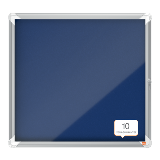 Vitrina NOBO Premium Plus de fondo de fieltro 6xA4, azul