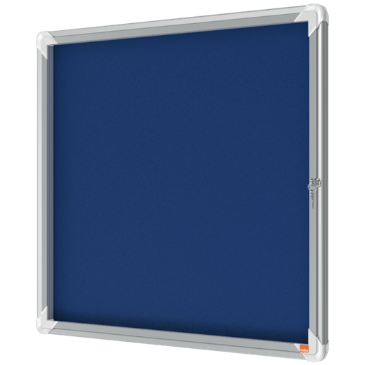 Vitrina NOBO Premium Plus de fondo de fieltro 6xA4, azul