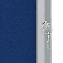 Vitrina NOBO Premium Plus de fondo de fieltro 6xA4, azul
