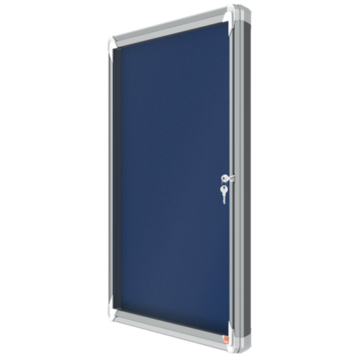 Vitrina NOBO Premium Plus de fondo de fieltro 6xA4, azul
