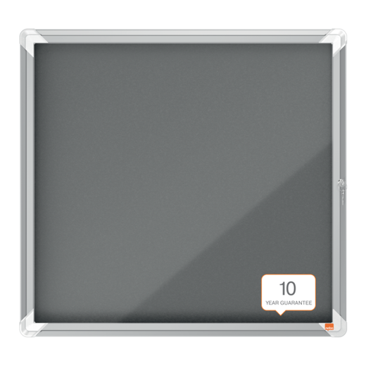 Vitrina NOBO Premium Plus de fondo de fieltro 6xA4, gris