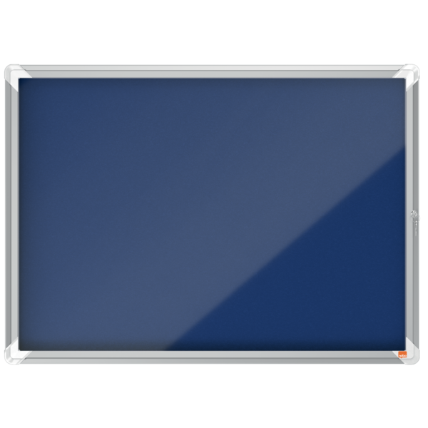 Vitrina NOBO Premium Plus de fondo de fieltro 8xA4, azul