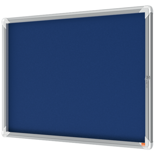 Vitrina NOBO Premium Plus de fondo de fieltro 8xA4, azul