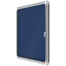 Vitrina NOBO Premium Plus de fondo de fieltro 8xA4, azul