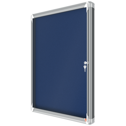 Vitrina NOBO Premium Plus de fondo de fieltro 8xA4, azul