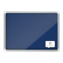Vitrina NOBO Premium Plus de fondo de fieltro 8xA4, azul