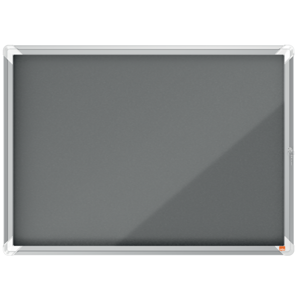 Vitrina NOBO Premium Plus de fondo de fieltro 8xA4, gris