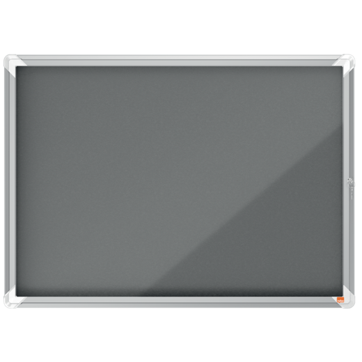 Vitrina NOBO Premium Plus de fondo de fieltro 8xA4, gris