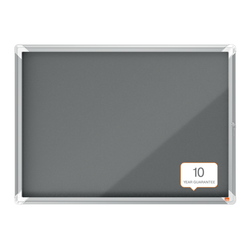 Vitrina NOBO Premium Plus de fondo de fieltro 8xA4, gris