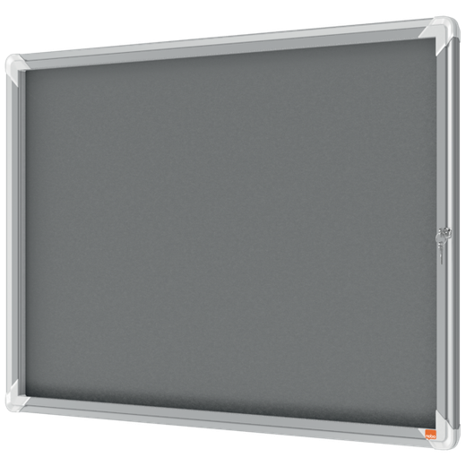 Vitrina NOBO Premium Plus de fondo de fieltro 8xA4, gris