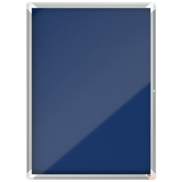 Vitrina NOBO Premium Plus de fondo de fieltro 9xA4, azul