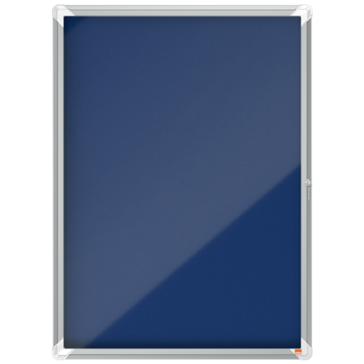 Vitrina NOBO Premium Plus de fondo de fieltro 9xA4, azul