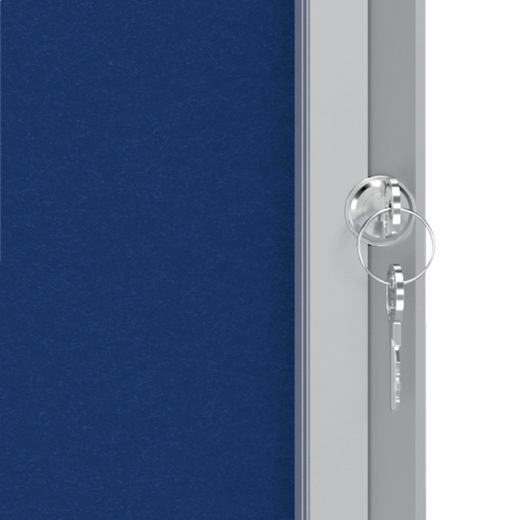 Vitrina NOBO Premium Plus de fondo de fieltro 9xA4, azul