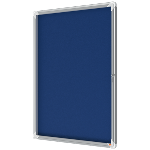 Vitrina NOBO Premium Plus de fondo de fieltro 9xA4, azul