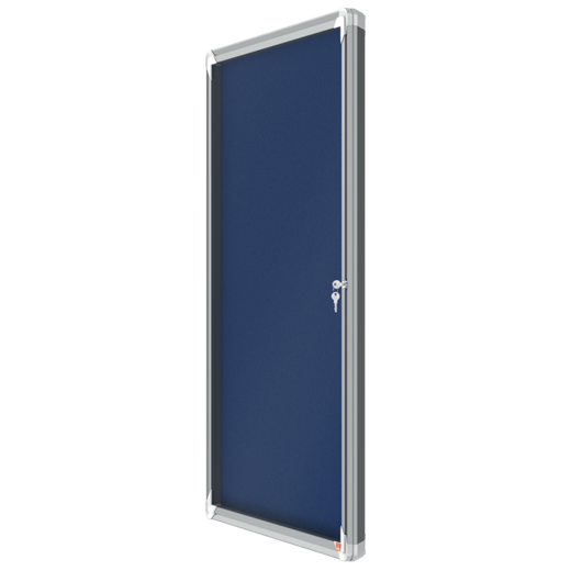 Vitrina NOBO Premium Plus de fondo de fieltro 9xA4, azul