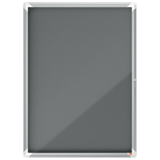 Vitrina NOBO Premium Plus de fondo de fieltro 9xA4, gris