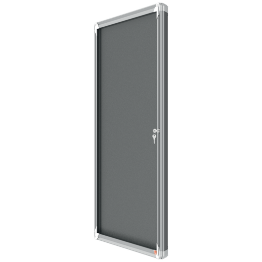 Vitrina NOBO Premium Plus de fondo de fieltro 9xA4, gris