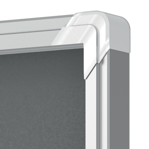 Vitrina NOBO Premium Plus de fondo de fieltro 9xA4, gris