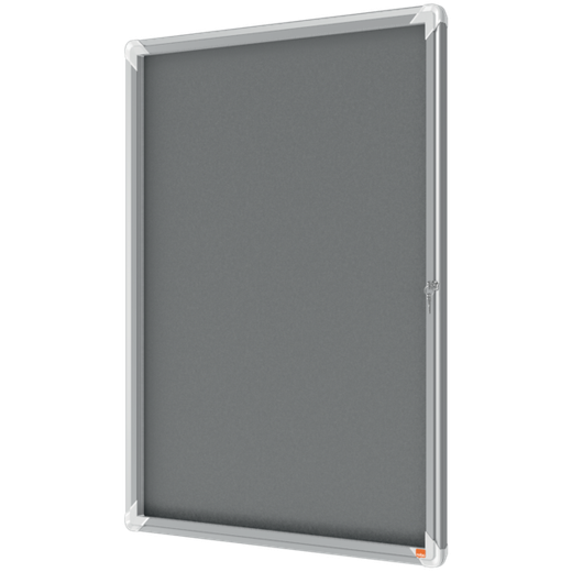 Vitrina NOBO Premium Plus de fondo de fieltro 9xA4, gris