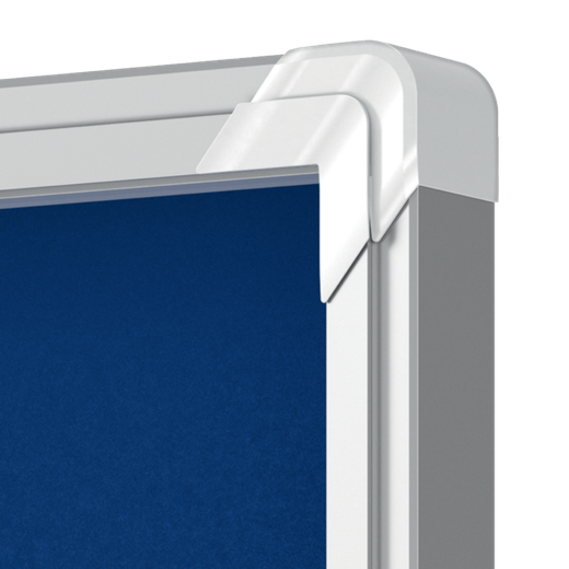 Vitrina NOBO Premium Plus de puerta corredera fondo de fieltro 12xA4 hojas, gris
