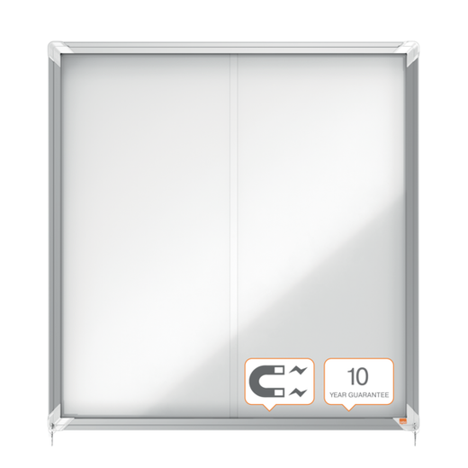 Vitrina NOBO Premium Plus de puerta corredera fondo magnético 12 x hojas A4