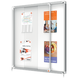 Vitrina NOBO Premium Plus de puerta corredera fondo magnético 12 x hojas A4