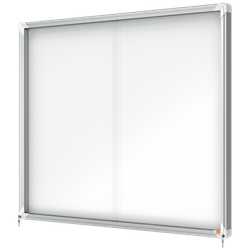 Vitrina NOBO Premium Plus de puerta corredera fondo magnético 15 x hojas A4