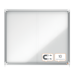 Vitrina NOBO Premium Plus de puerta corredera fondo magnético 15 x hojas A4
