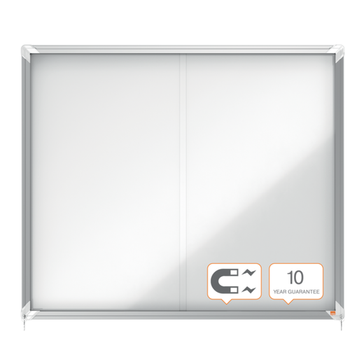 Vitrina NOBO Premium Plus de puerta corredera fondo magnético 15 x hojas A4