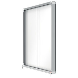 Vitrina NOBO Premium Plus de puerta corredera fondo magnético 15 x hojas A4