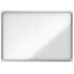 Vitrina NOBO Premium Plus de puerta corredera fondo magnético 18 x hojas A4