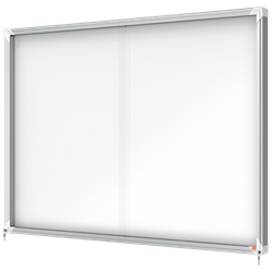 Vitrina NOBO Premium Plus de puerta corredera fondo magnético 18 x hojas A4