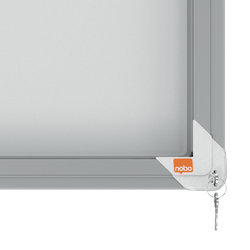 Vitrina NOBO Premium Plus de puerta corredera fondo magnético 18 x hojas A4