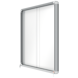 Vitrina NOBO Premium Plus de puerta corredera fondo magnético 18 x hojas A4