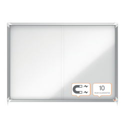 Vitrina NOBO Premium Plus de puerta corredera fondo magnético 18 x hojas A4