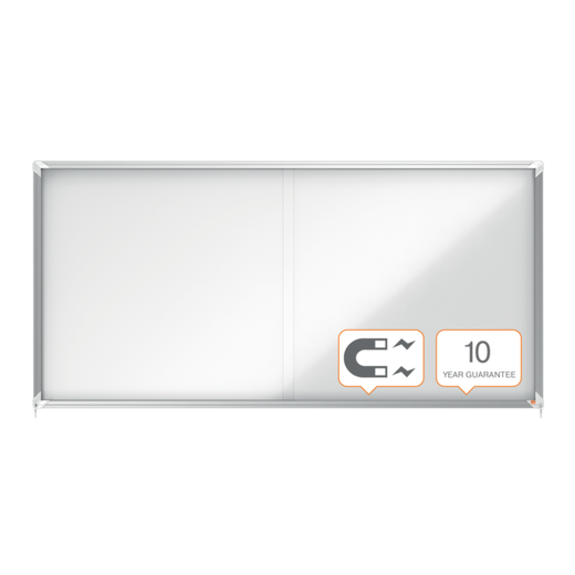 Vitrina NOBO Premium Plus de puerta corredera fondo magnético 27 x hojas A4