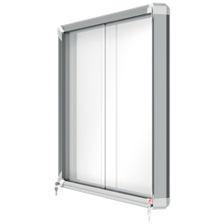 Vitrina NOBO Premium Plus de puerta corredera fondo magnético 8 x hojas A4
