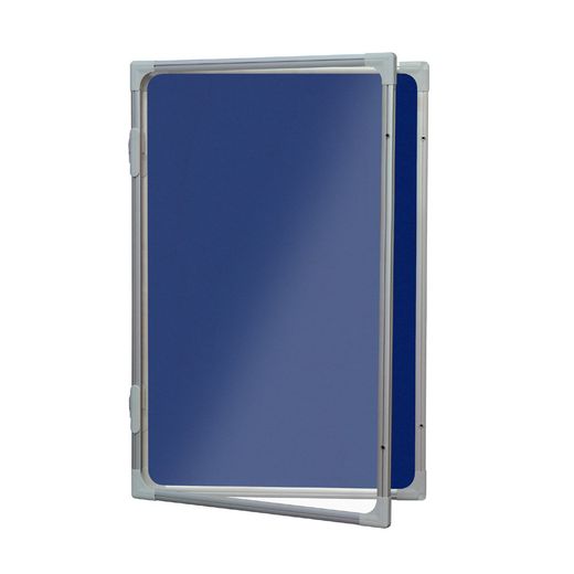 Vitrina Puerta Apertura Horizontal Moqueta Azul 10xa4