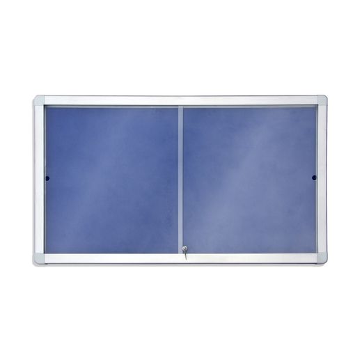 Vitrina Puerta Corredera Moqueta Azul 18xa4