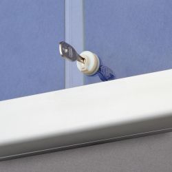 Vitrina Puerta Corredera Moqueta Azul 8xa4